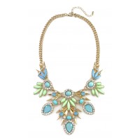 Lagoon Mint Aqua Bauble Burst Necklace